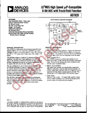 AD7820LN datasheet  